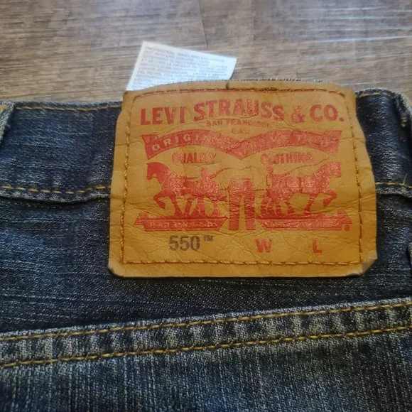 Mens Levi's 550 Denim Jeans 52x32 New with tags - Picture 5 of 9